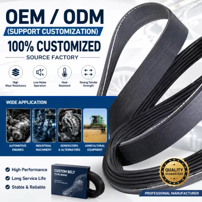 DFN Brand High Quality Pk Belt 8PK795 10PK1300 10PK1326 9PK2338 6PK1614 6pk1053 6pk1960 7pk1960 3pk500 4pk790 Transmission Belt