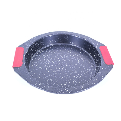 Custom Logo Private Label Carbon Steel Round Cake Pan Stylish Look 0.6mm Cake Baking Pan for Cake