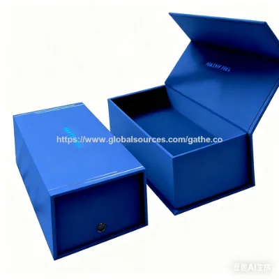 Customized Personalized Luxury Gift Box with Flip Cover Watch Box Packaging Gift Magnetic Closure Paper Box with Your Own logo
