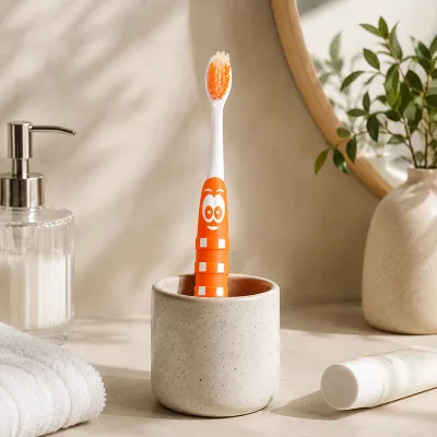Private Label PP TPR Handle Children Toothbrush for Pharmacy Chain Stores Importers and Bulk Wholesale Distribution