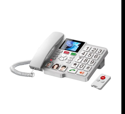4G LTE Fixed Wireless Phone for Seniors  SOS Button Remote Control, 72H Standby, VoLTE Support  Ideal for Elderly Care