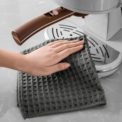 100% Microfiber Towels for Cleaning Coffee Machines, Cleaning Cloth for Coffee Bars