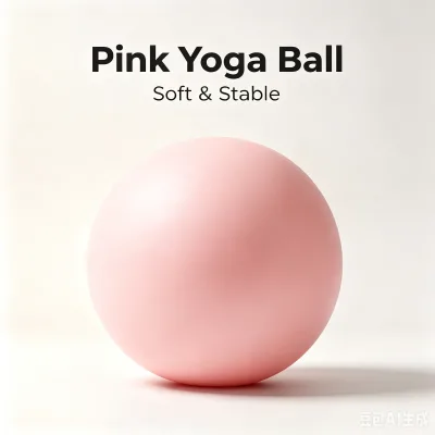 PVC Yoga Balance Ball High-Density Eco-Friendly Non Slip Suitable for Core Training Pilates and Gym Workouts Customizable.