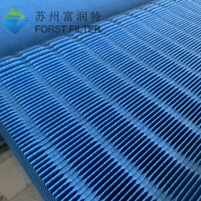 FORST Customized Hot Selling Excellent Quality Blue Cellulose Pleated Manufacturing Filter Papers Air Filtration Media