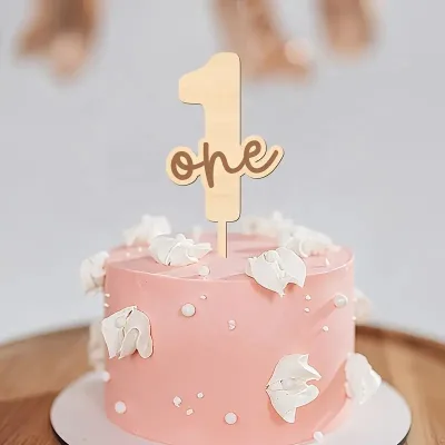 First Birthday Cake Topper Number One First Birthday Cake Decorations Decorations for Baby Showers Wedding Anniversary Parties