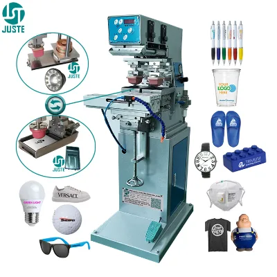 2 Color Tampo Pad Printer Pad Printing Machine for Bottle Plastic Watch Dial Led Bulb Washing Machine Panel Frying Pan Eraser