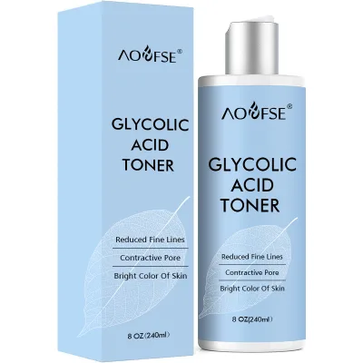 Private Label Glycolic Acid Exfoliating Face Toner Natural Cleaner Nourishing 7% Glycolic Acid Toner for Women