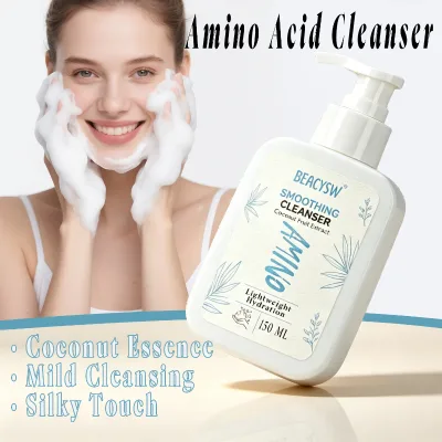 Coconut Oil Smoothing Face Cleanser With Amino Acid Surfactants: Gentle, Hydrating, Leaves Skin Silky Soft | OEM Manufacturer