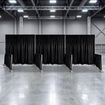 Exhibit Booths Pipe Drape Stand Aluminum Telescopic Uprights Pipe Stand