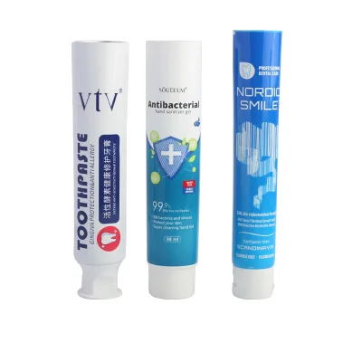 Cosmetic Tube Aluminum Toothpaste Tube, Toothpaste Aluminium Plastic Laminated Tube Packaging Plastic Screen Printing