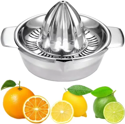 Stainless Steel Manual Hand Juicer for Fruits & Vegetables Oranges Lemons Grapefruits-Metal Press Grinder Tool with Free Sample