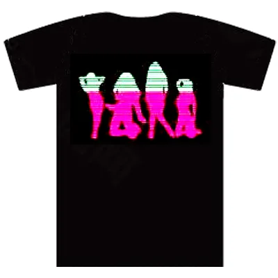 different design factory directly offer EL T shirt LED T-shirt support sound control programmable Tshirt high quality