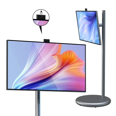 27-Inch AI Fitness LED TV with Body Tracking Camera HDTV Definition Yoga Mode Wall Mount Android 13 for Home Gym Dance Studio