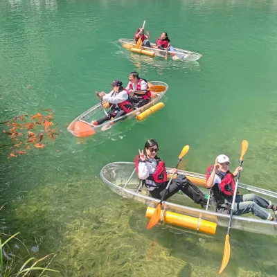 Wedding Photography Special Clear PC Boat Two Seater High Beauty Rowing Kayka