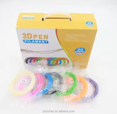 10 Meters/spool 20 Spools/box 3d Pen Filament Refills