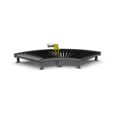 New SENTAo 90/180 Degree Circular Conveyor Turning Machine Belt Conveyor System Bearing Motor Gear Carbon Steel 0.5m/s Speed
