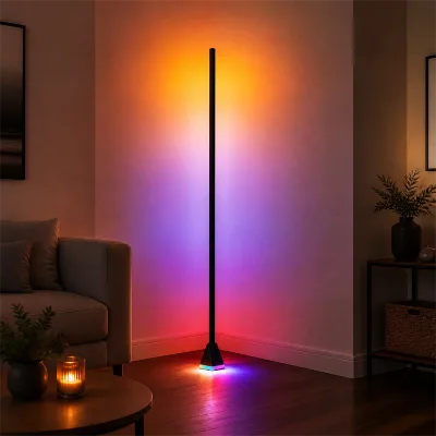 Smart Ambient Lighting Color Changing Standing Lamps 16 Million DIY Colors Music Mode LED Corner Floor Lamp