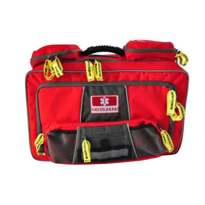 Survival Trauma First Responder Bags First Aid Kit Manual EMS Ambulance Handle Shoulder Strap Reflective Belts