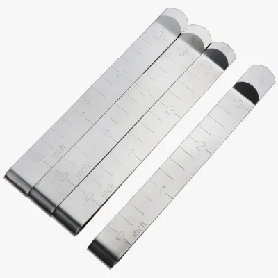 Wholesale Metal Sewing Crimping Clip Stainless Steel Hemming Clips Ruler for DIY Sewing Stitching Pinning Marking