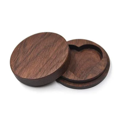 Wholesale High Quality Heart Shaped Wooden Ring Box