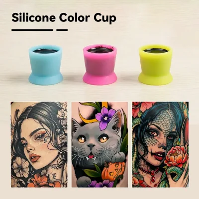 Tattoo Ink Cups 100pcs/bag SIlicone Ink Caps