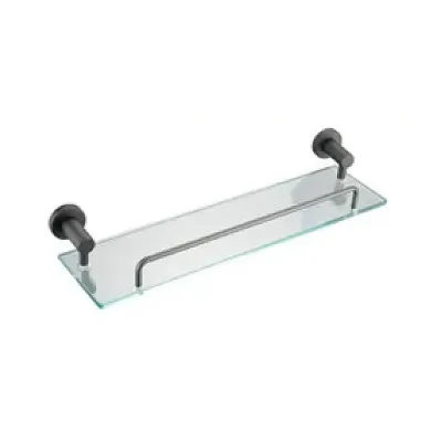 Factory Direct Aluminium-Alloy Towel Shelf Hotel Bathroom Glass Shelf Clothes Shelf