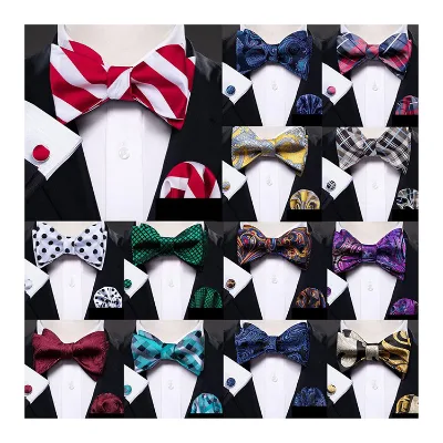 Wholesale Cheap Price Ties Men Custom Self Tie Customized Logo Men Bow Ties Bowtie for Men