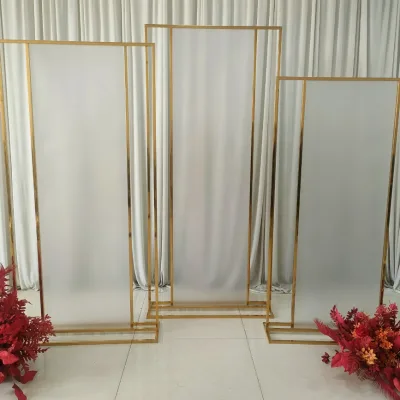 Three-Piece Background Screen Set for Wedding Party Events Elegant Wedding Decorations Backdrop