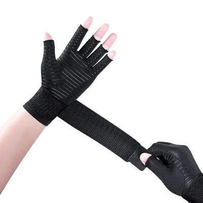 Compression Arthritis Copper Gloves Everyday Additional Wrist Gloves for Women and Men