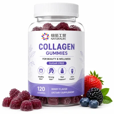 Custom Logo Sugar Free Collagen Gummy for Women with Private Label Functional Beauty Packaging Supply
