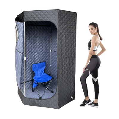 Hot Selling Best Home Steam Sauna Box Porttil With Steam Generator and Chair
