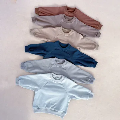 Children's Sweatshirt 2026 Spring and Autumn New Boys Girls Sports Casual All-match Top Baby Tops