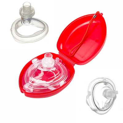 CPR Mask  Pocket Resuscitator Mask Outdoor First Aid Cardiac Rescue Mask Survival Equipment in Hard Case