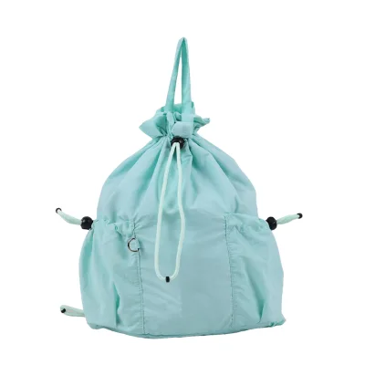 Convertible Lightweight Multifunctional Women's Drawstring Backpack, Double-Shoulder Commuting Bag for Outdoor