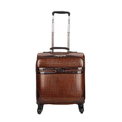 4 Wheel Lightweight Airport Trolley Bag PU Leather Luggage Travel Bags,Airport Luggage Trolley