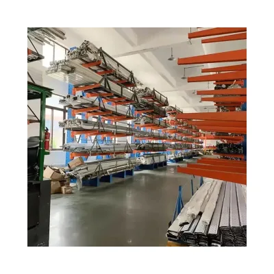 Popular Design Warehouse Storage Cantilever Shelves for Industrial Storage Shelves Metal Warehouse Storage Shelves