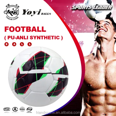 Chinese ANLI Brand PU Synthetic Leather FOOTBALL