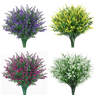 Artificial Plastic Plant Green Tree for Garden Wedding Decoration Fake Leaves Christmas Decoration
