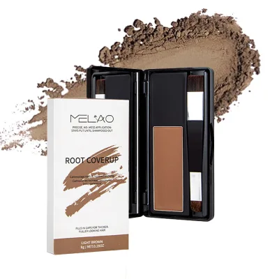 Alidina Hairline Shadow Powder-Waterproof Long-Lasting Fine Formula 8g Capacity Root Cover & Hair Loss Concealer for Thin Hair