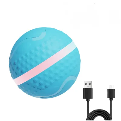 New Arrival Eco-Friendly Smart Jumping Ball Interactive Dog Toy Automatic Rolling Intelligent Electric PC+TPU
