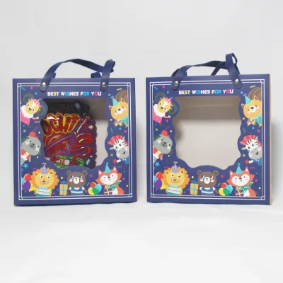 Custom Printed Die-cut Special Shaped Pouch and Paper Box Display Kraft Box Shopping Packaging
