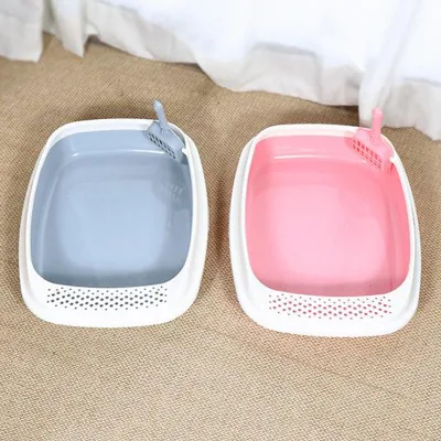 Cat litter tray plastic litter box customized cat litter box
