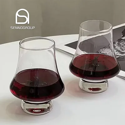 High Quality Brandy Snifter Clear Drinking Cups Bar Home Cognac Whiskey Tasting Wine Glasses