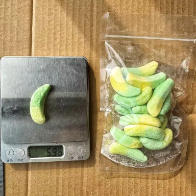 Halal Certified Banana Shape Soft Gummy Candy Approved Fruit Flavored Chewy Sweets for Wholesale Export