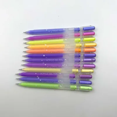 Custom Glitter Gel Pens Shining Pen Multicolor Pens for Arts and Crafts Cute School Supplies