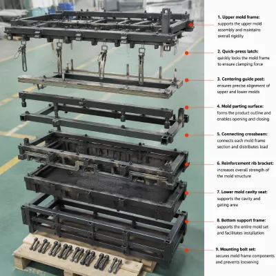 CNC Shaping Household Appliance Car Roof Box Mold LLDPE Material