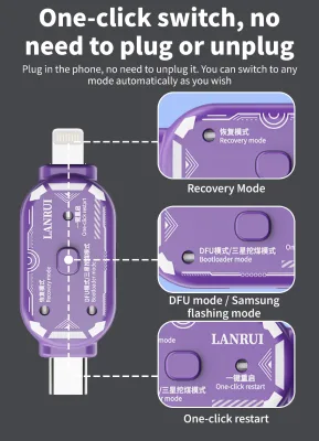 Lanrui V587 for Apple One-click DFU Recovery Mode, One-click Reboot Engineering Box