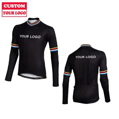 Custom Professional Sublimation Printing Customised Men Bike Wear Uniform Cycling Jersey Shirt Set For