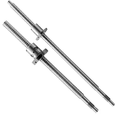 HFNI2505 Diameter 20mm Pitch 5mm 10mm 20mm Large Ballscrew Ground Rolled Ball Screw for Cnc Router Cnc Machine