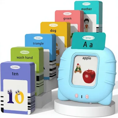 Startcan Plush Talking Flash Cards for Toddlers (1-5 Years)-Speech Therapy Autism Toys ABC 123 Sight Words 255 Cards (510 Sides)
